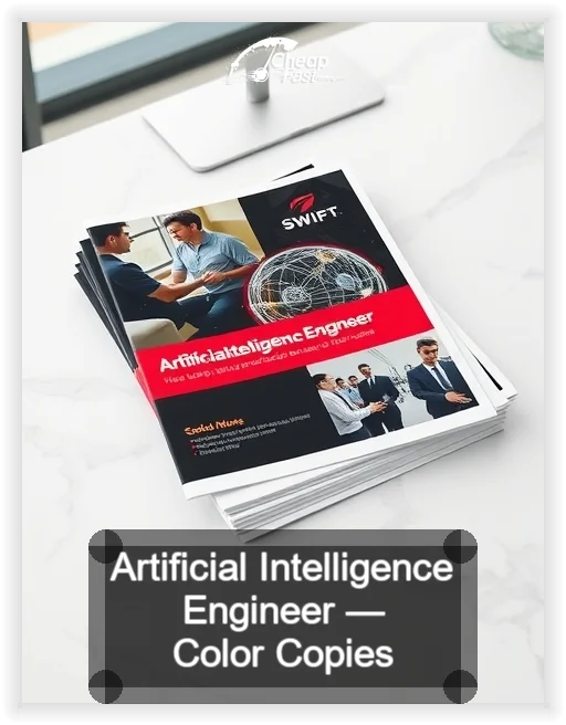 Artificial Intelligence Engineer business card design sample