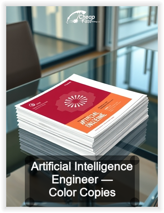 Artificial Intelligence Engineer business card design sample