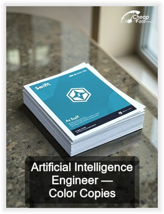 Artificial Intelligence Engineer business card design sample