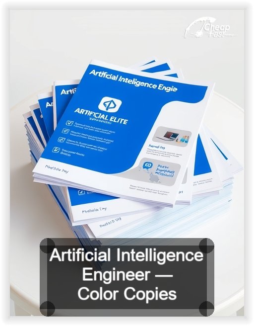 Artificial Intelligence Engineer business card design sample