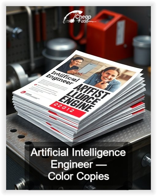 Artificial Intelligence Engineer business card design sample