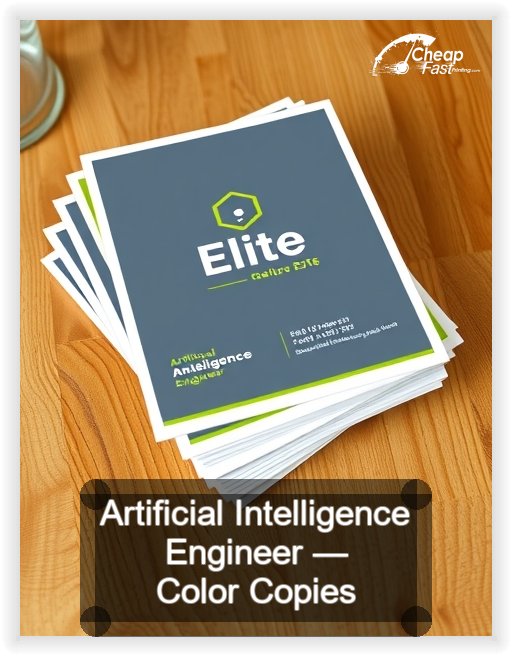 Artificial Intelligence Engineer business card design sample