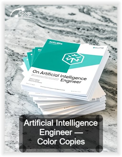 Artificial Intelligence Engineer business card design sample
