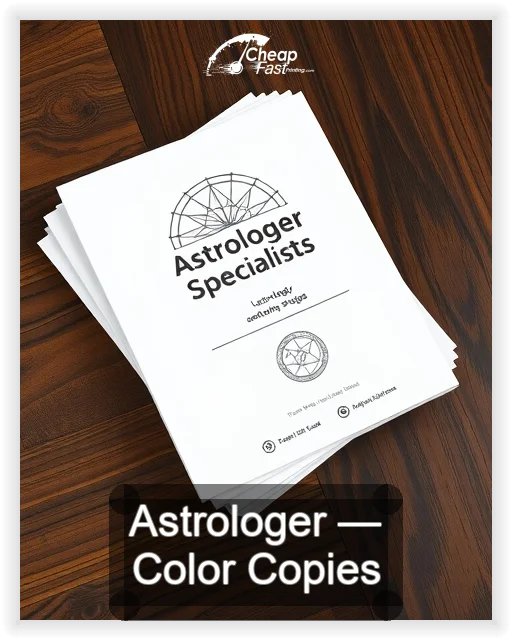 Astrologer business card design sample