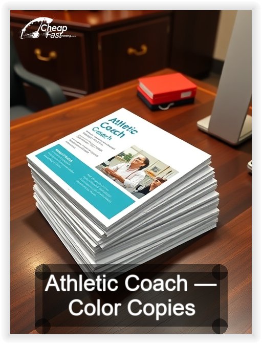 Athletic Coach business card design sample