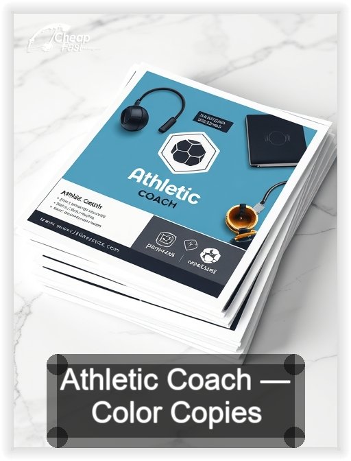 Athletic Coach business card design sample