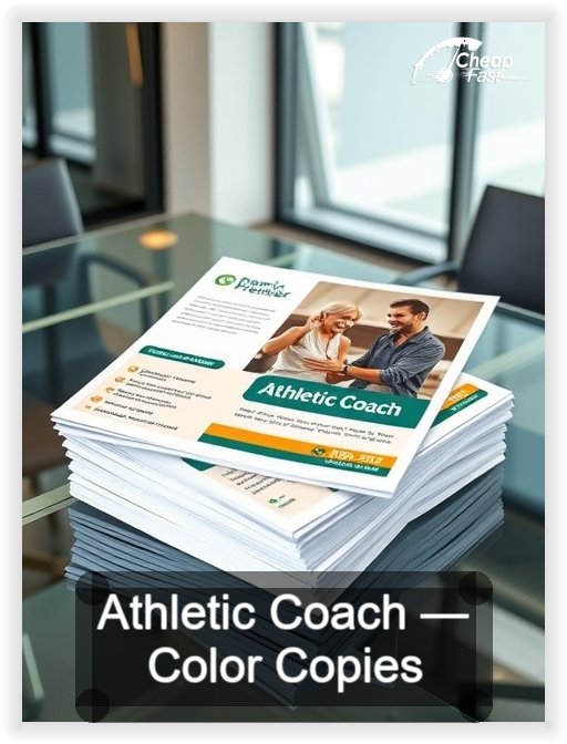 Athletic Coach business card design sample