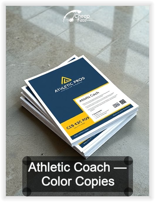 Athletic Coach business card design sample