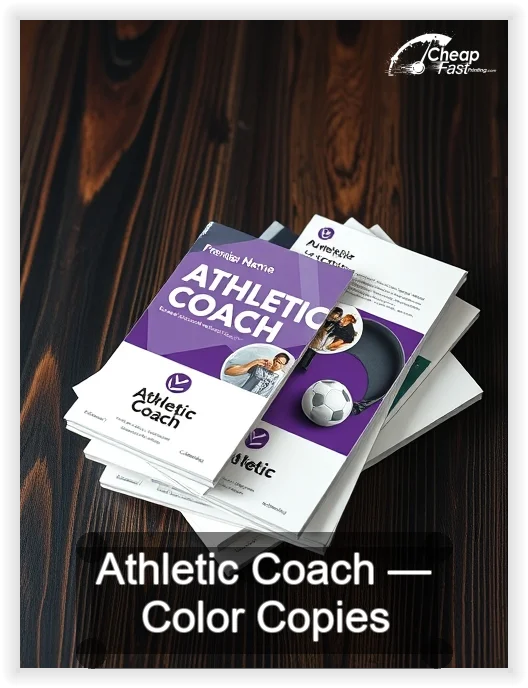 Athletic Coach business card design sample