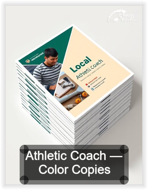 Athletic Coach business card design sample