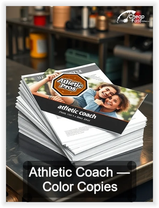 Athletic Coach business card design sample