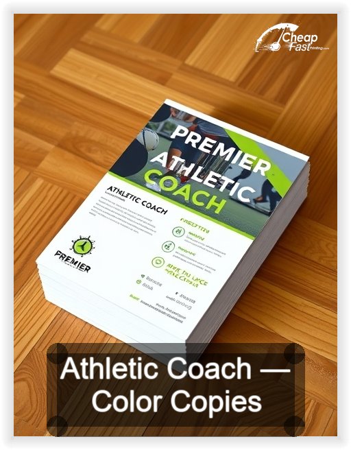 Athletic Coach business card design sample