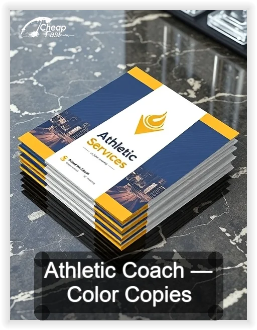 Athletic Coach business card design sample