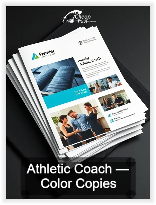 Athletic Coach business card design sample