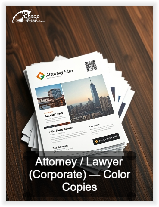 Attorney Lawyer Corporate business card design sample