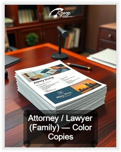 Attorney Lawyer Family business card design sample