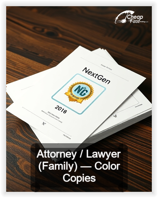 Attorney Lawyer Family business card design sample