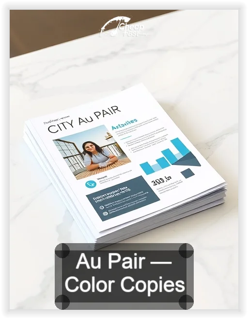 Au Pair business card design sample