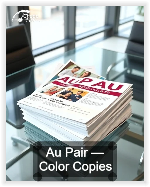 Au Pair business card design sample