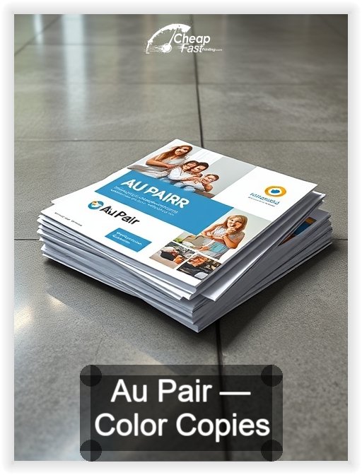 Au Pair business card design sample