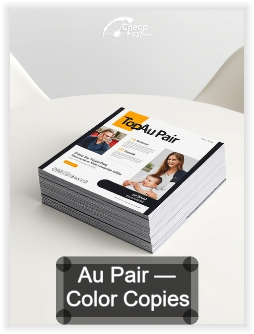 Au Pair business card design sample