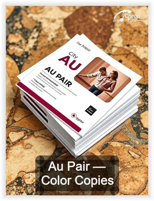 Au Pair business card design sample