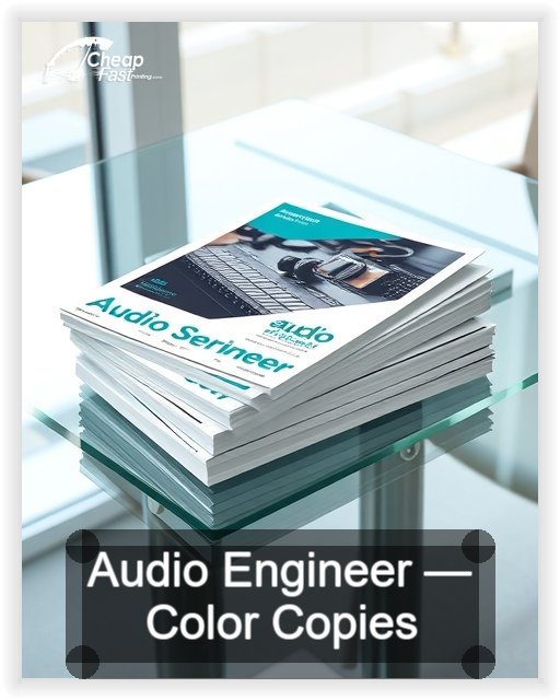 Audio Engineer business card design sample