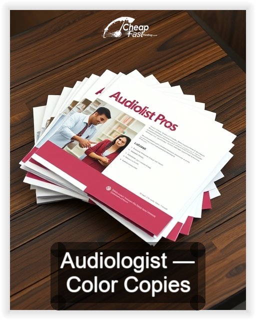 Audiologist business card design sample