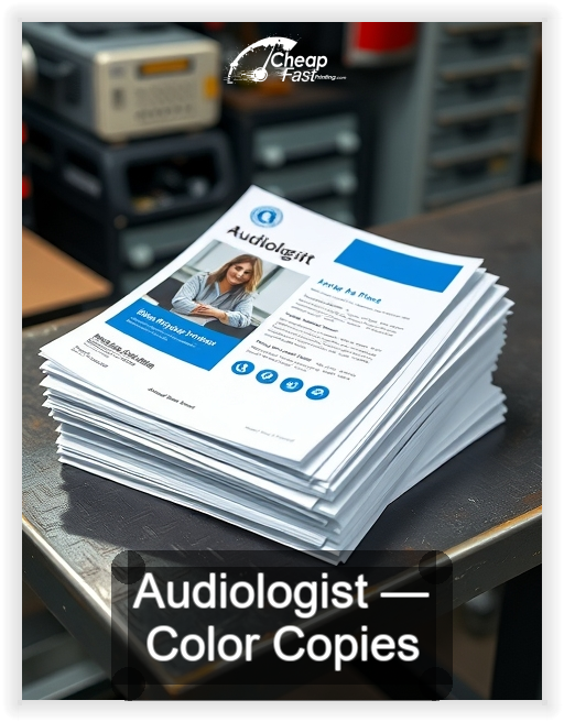 Audiologist business card design sample