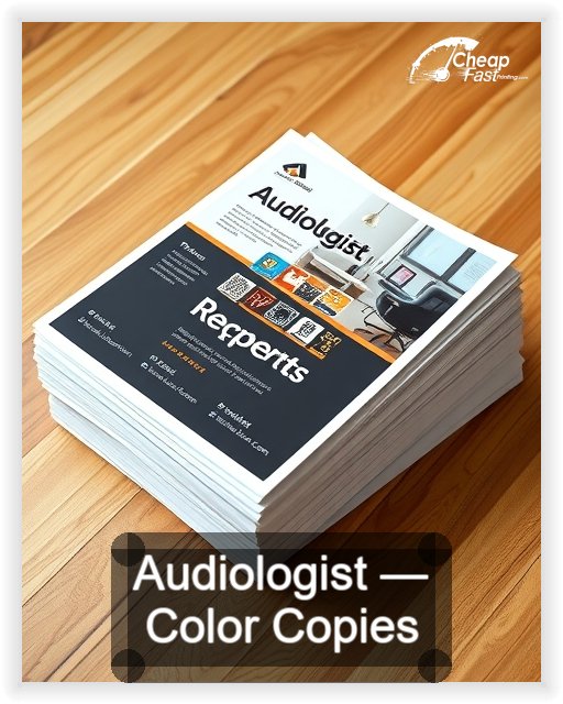 Audiologist business card design sample