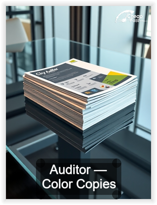 Auditor business card design sample