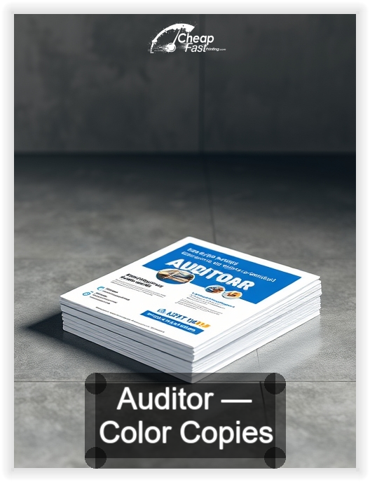 Auditor business card design sample