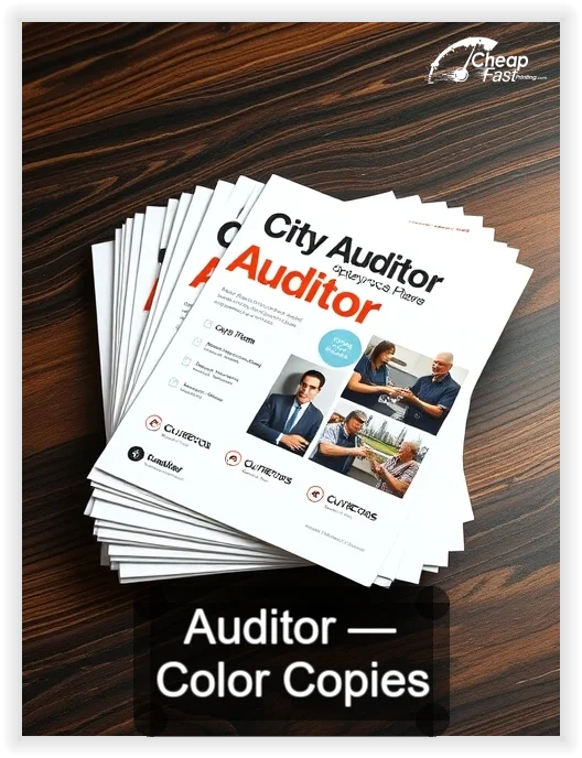 Auditor business card design sample