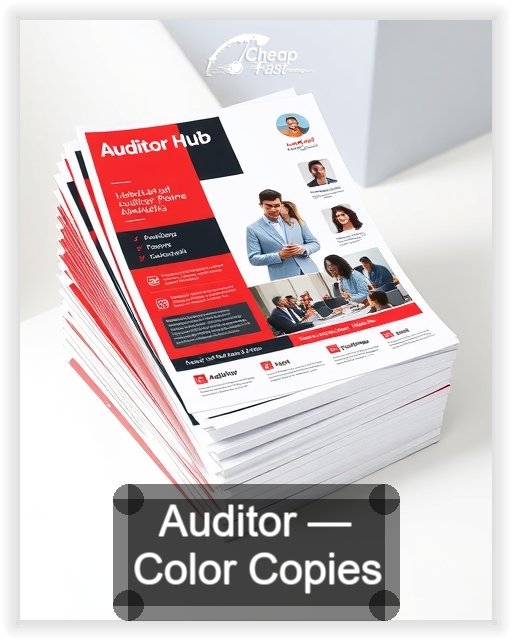 Auditor business card design sample