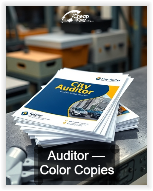 Auditor business card design sample