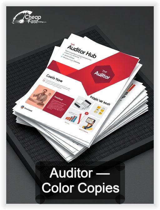 Auditor business card design sample