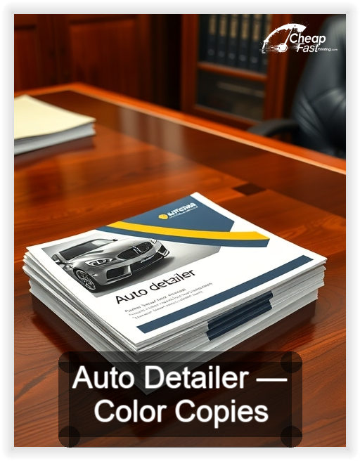 Auto Detailer business card design sample