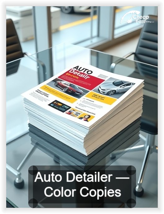 Auto Detailer business card design sample