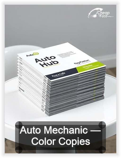 Auto Mechanic business card design sample
