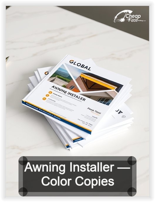 Awning Installer business card design sample