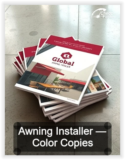 Awning Installer business card design sample
