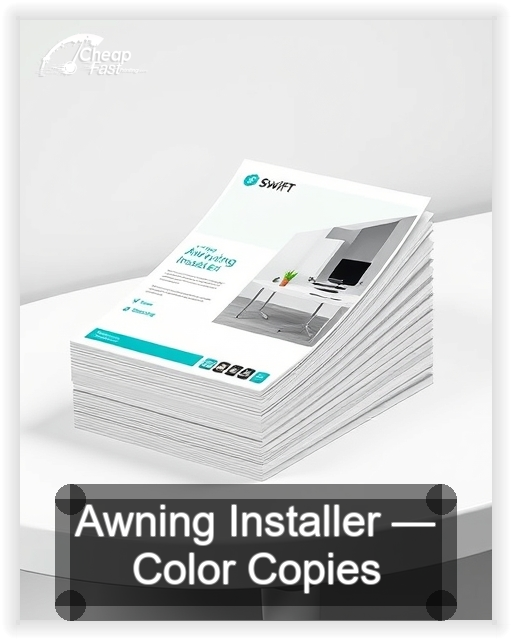 Awning Installer business card design sample