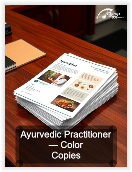 Ayurvedic Practitioner business card design sample