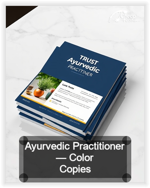 Ayurvedic Practitioner business card design sample