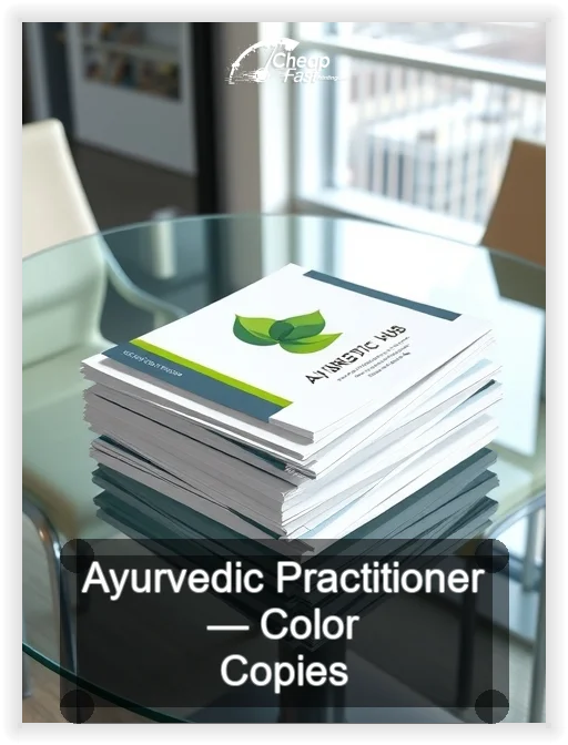 Ayurvedic Practitioner business card design sample