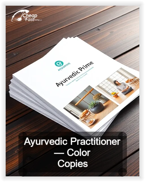 Ayurvedic Practitioner business card design sample