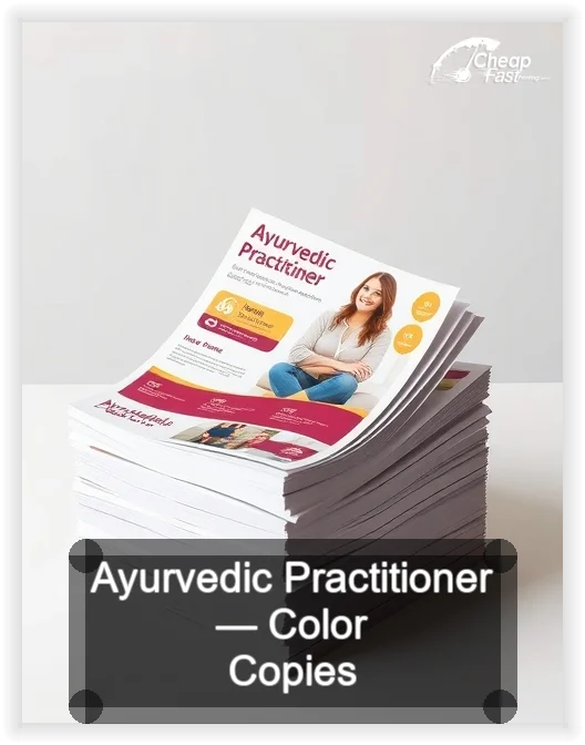 Ayurvedic Practitioner business card design sample