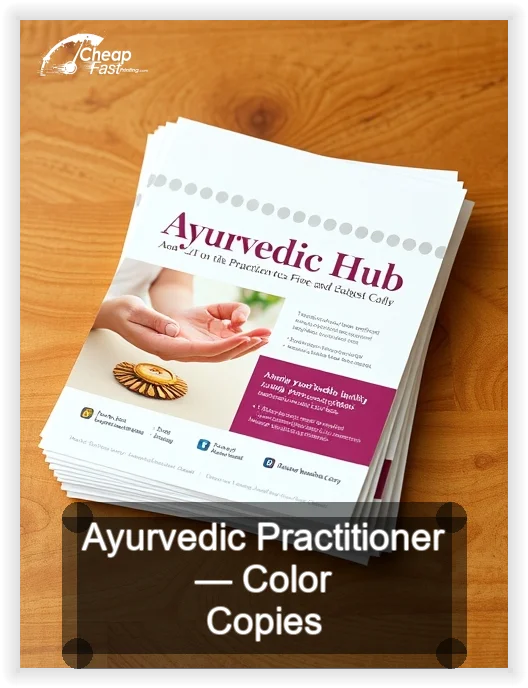 Ayurvedic Practitioner business card design sample