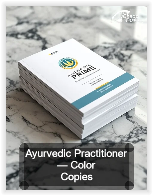 Ayurvedic Practitioner business card design sample