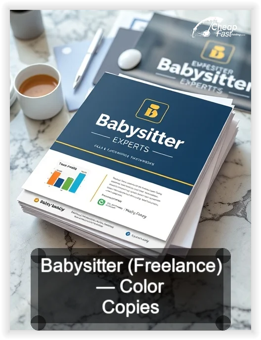 Babysitter Freelance business card design sample